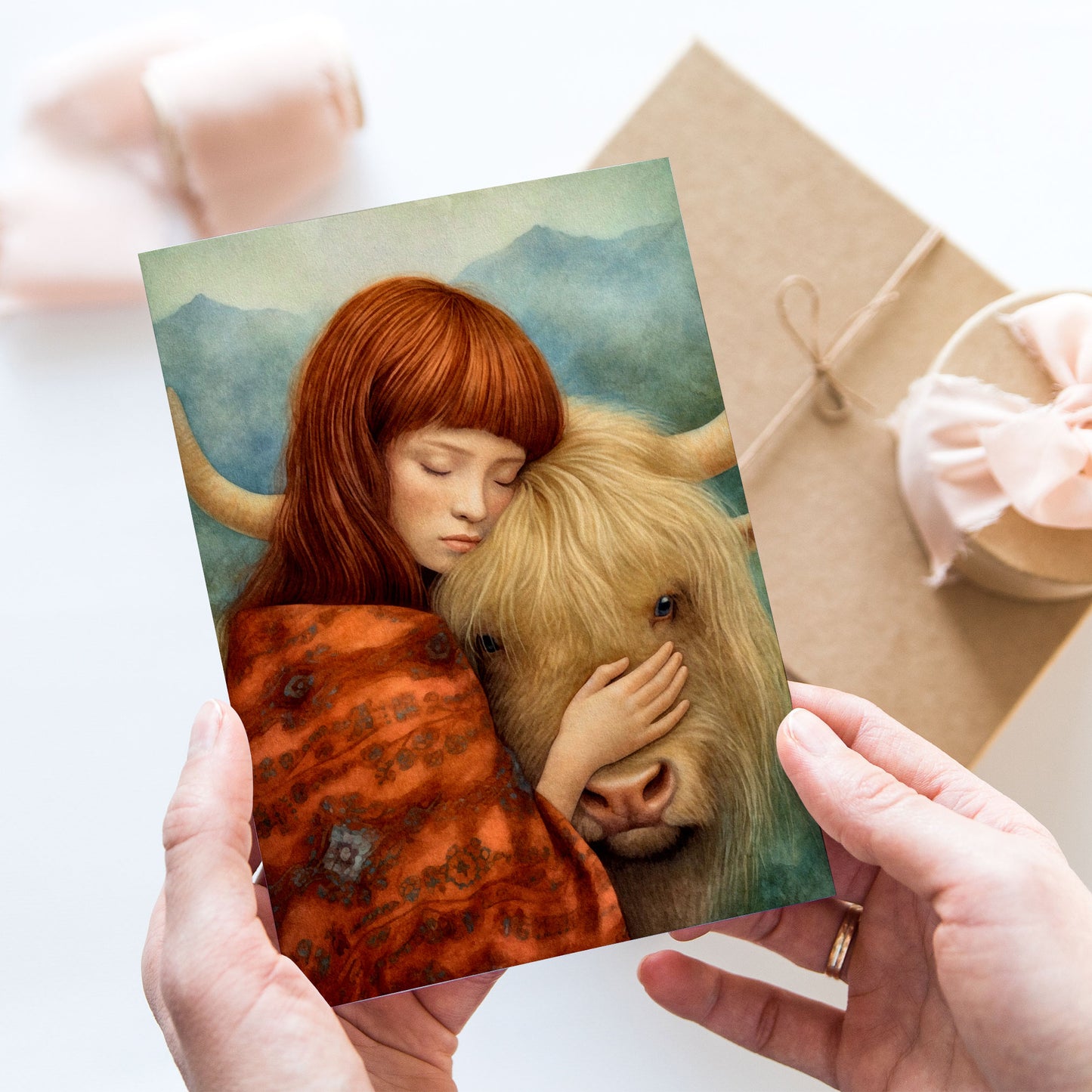 Vykort för postcrossing, scrapbooking & dekoration - Animal Lover Ko PC570