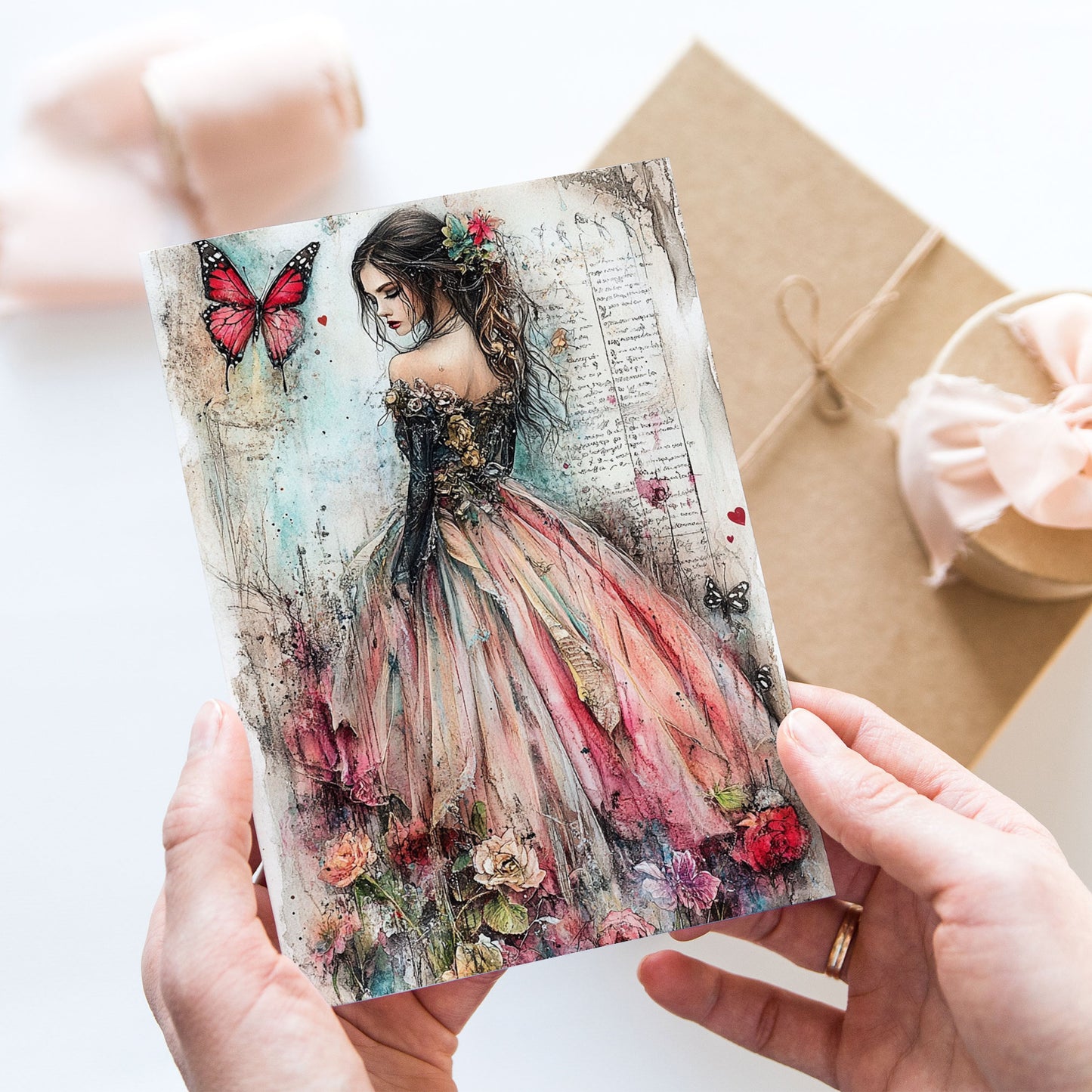 Vykort för postcrossing, scrapbooking & dekoration - PC604