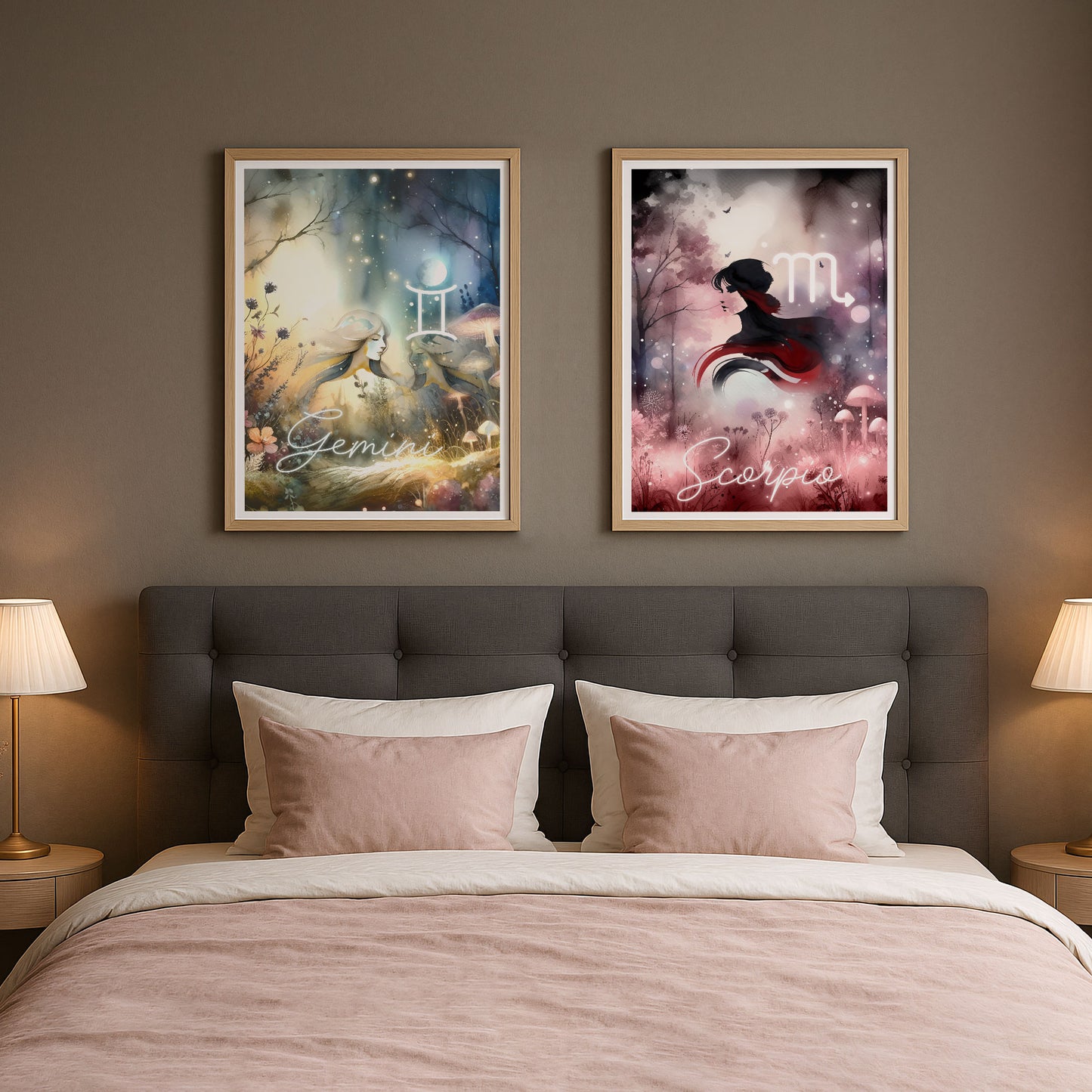 Poster Stjärntecken Skopionen - Astrologi Art Print - Tryckt Poster i olika storlekar - PR89-3