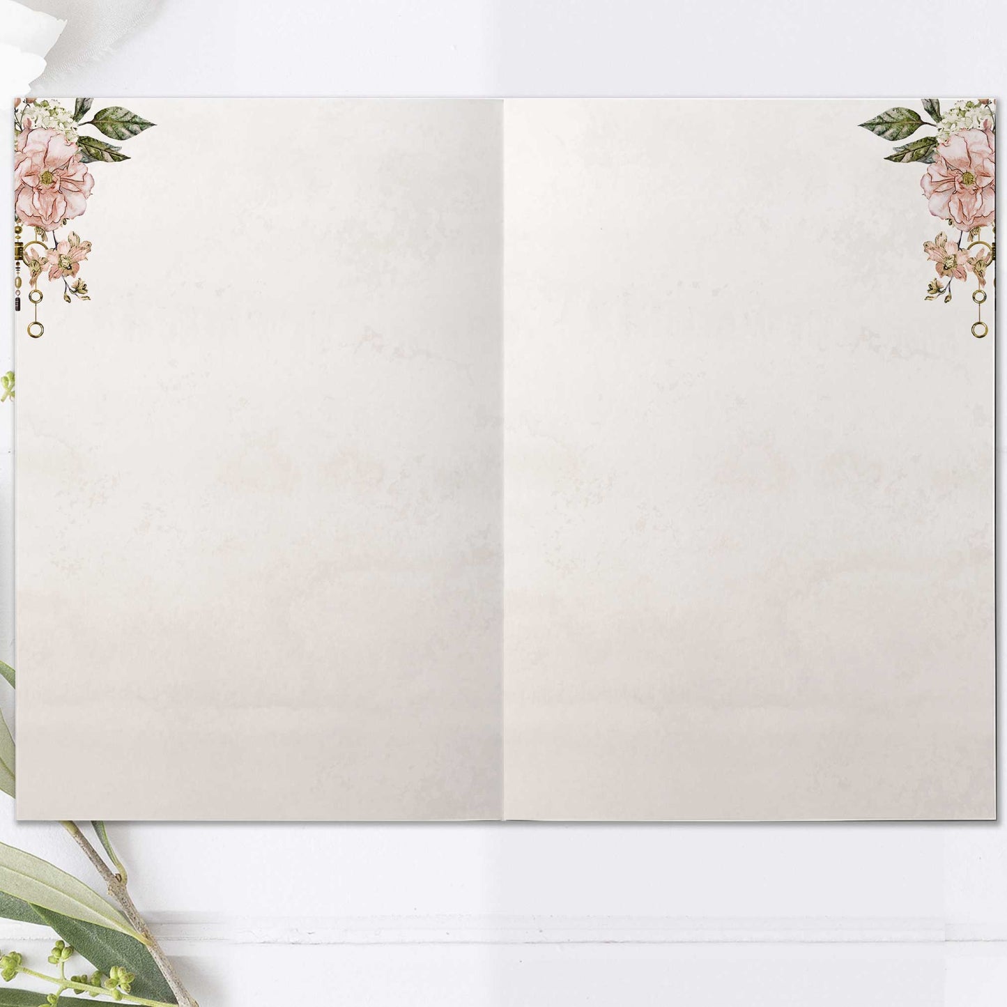 Festprogram litet, till bröllop – Vintage Rosa Steampunk – Tryckt programkort 14,5x20 cm BR012