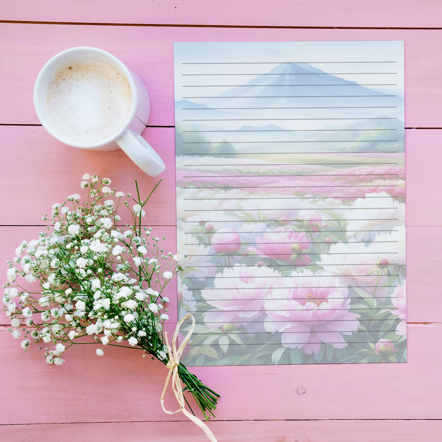 10-pack Brevpapper - Pioner & Berg - Tryckt A5 Papper - WP504