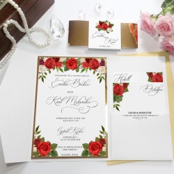 Bröllopsinbjudan Pocket Rose Garden