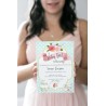 Inbjudan Baby Shower - Tea Party Rosa