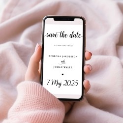 Digitalt Save the Date - Longing