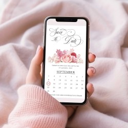 Digitalt Save the Date - Romantic Blush
