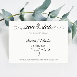 Save the Date - Lovely Script