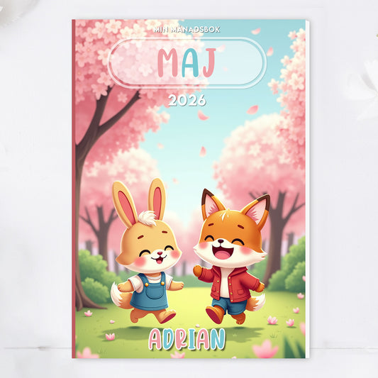 Min Månadsbok – dagbok för barn och föräldrar att fylla i tillsammans