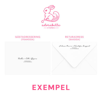 Save the Date-kort – Vintrig Blått akvarell - A6 Tryckt kort för bröllopsdatum BR008