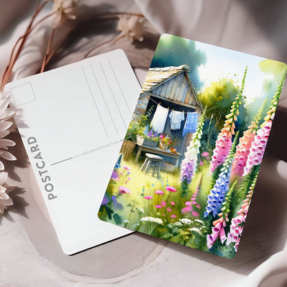 Vykort för postcrossing, scrapbooking & dekoration - Sommarstuga - Torp PC501