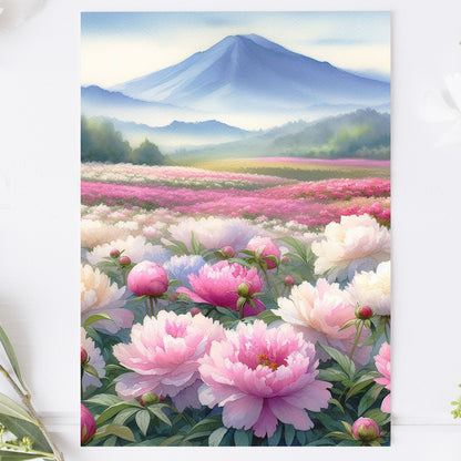 Vykort för postcrossing, scrapbooking & dekoration - Sommar Bergsvy med Pioner PC503