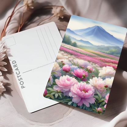 Vykort för postcrossing, scrapbooking & dekoration - Sommar Bergsvy med Pioner PC503