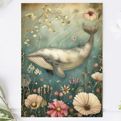 Vykort för postcrossing, scrapbooking & dekoration - Vintage Val PC510