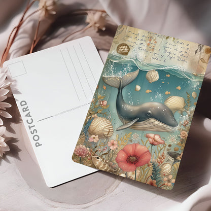 Vykort för postcrossing, scrapbooking & dekoration - Vintage Val PC515