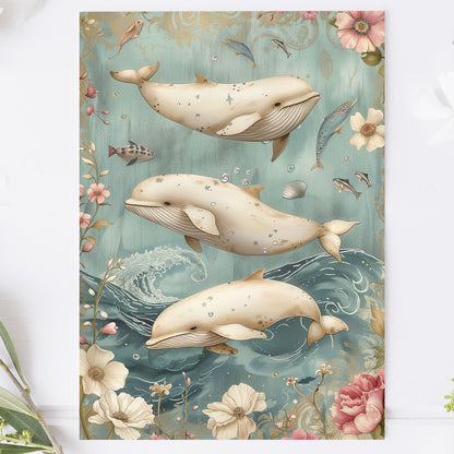 Vykort för postcrossing, scrapbooking & dekoration - Vintage Tre Valar PC516