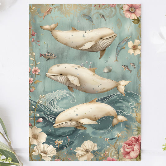 Vykort för postcrossing, scrapbooking & dekoration - Vintage Tre Valar PC516