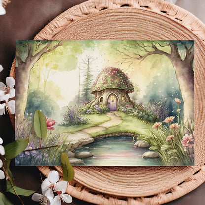 Vykort för postcrossing, scrapbooking & dekoration - Älvhus PC539