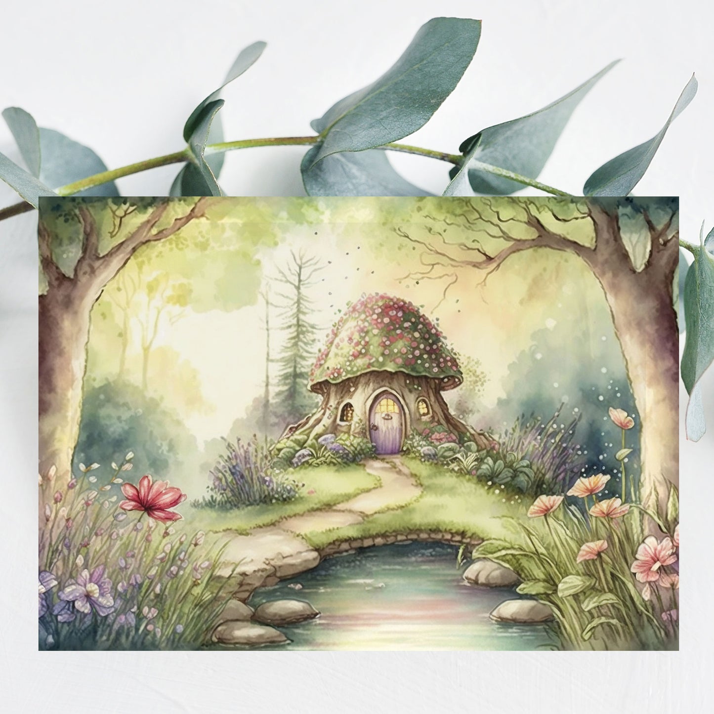 Vykort för postcrossing, scrapbooking & dekoration - Älvhus PC539