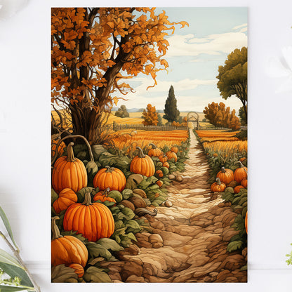 Vykort för postcrossing, scrapbooking & dekoration - Höst - PumporPC551