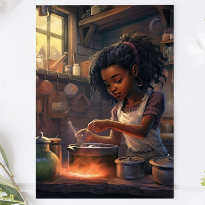 Vykort för postcrossing, scrapbooking & dekoration - Halloween - Söt Häxa PC562