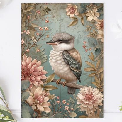 Vykort för postcrossing, scrapbooking & dekoration - Aussie Cutie Kookaburra PC568