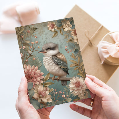 Vykort för postcrossing, scrapbooking & dekoration - Aussie Cutie Kookaburra PC568