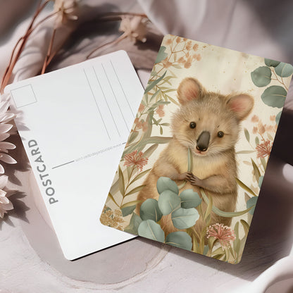 Vykort för postcrossing, scrapbooking & dekoration - Aussie Cutie Wombat PC569