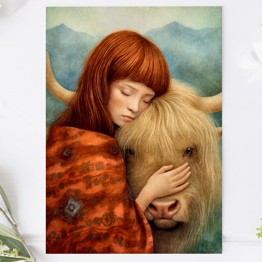 Vykort för postcrossing, scrapbooking & dekoration - Animal Lover Ko PC570