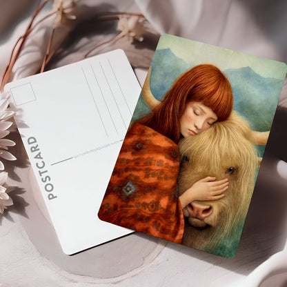 Vykort för postcrossing, scrapbooking & dekoration - Animal Lover Ko PC570