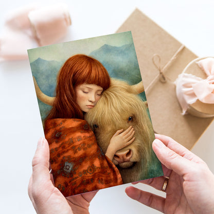 Vykort för postcrossing, scrapbooking & dekoration - Animal Lover Ko PC570