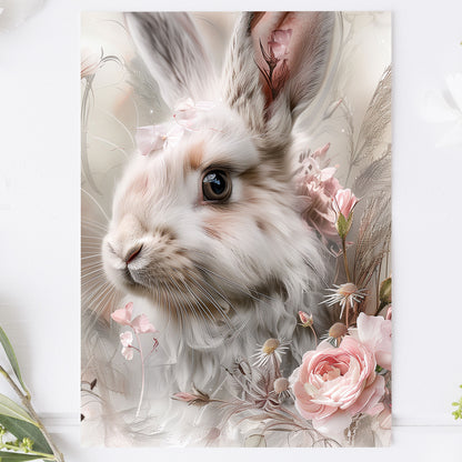 Vykort för postcrossing, scrapbooking & dekoration - Chic Kanin PC581