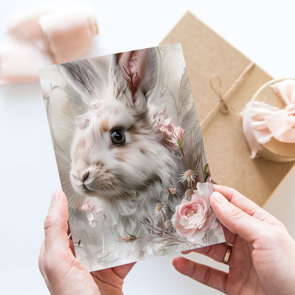 Vykort för postcrossing, scrapbooking & dekoration - Chic Kanin PC581