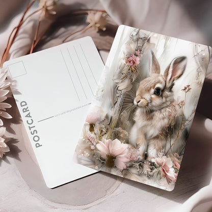 Vykort för postcrossing, scrapbooking & dekoration - Chic Baby Kanin PC582
