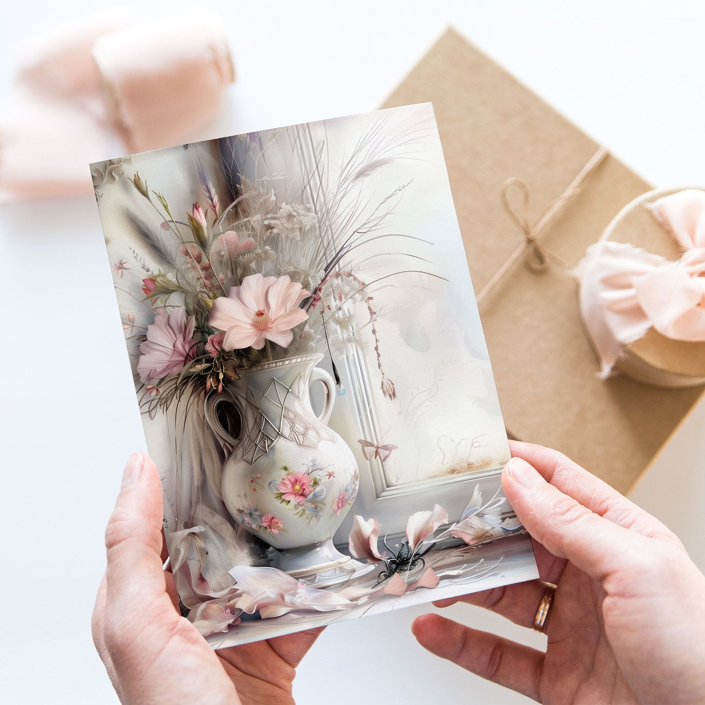 Vykort för postcrossing, scrapbooking & dekoration - Chic Vas PC585