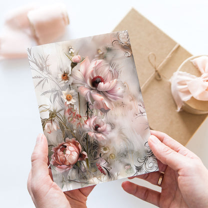 Vykort för postcrossing, scrapbooking & dekoration - Chic Bukett PC591