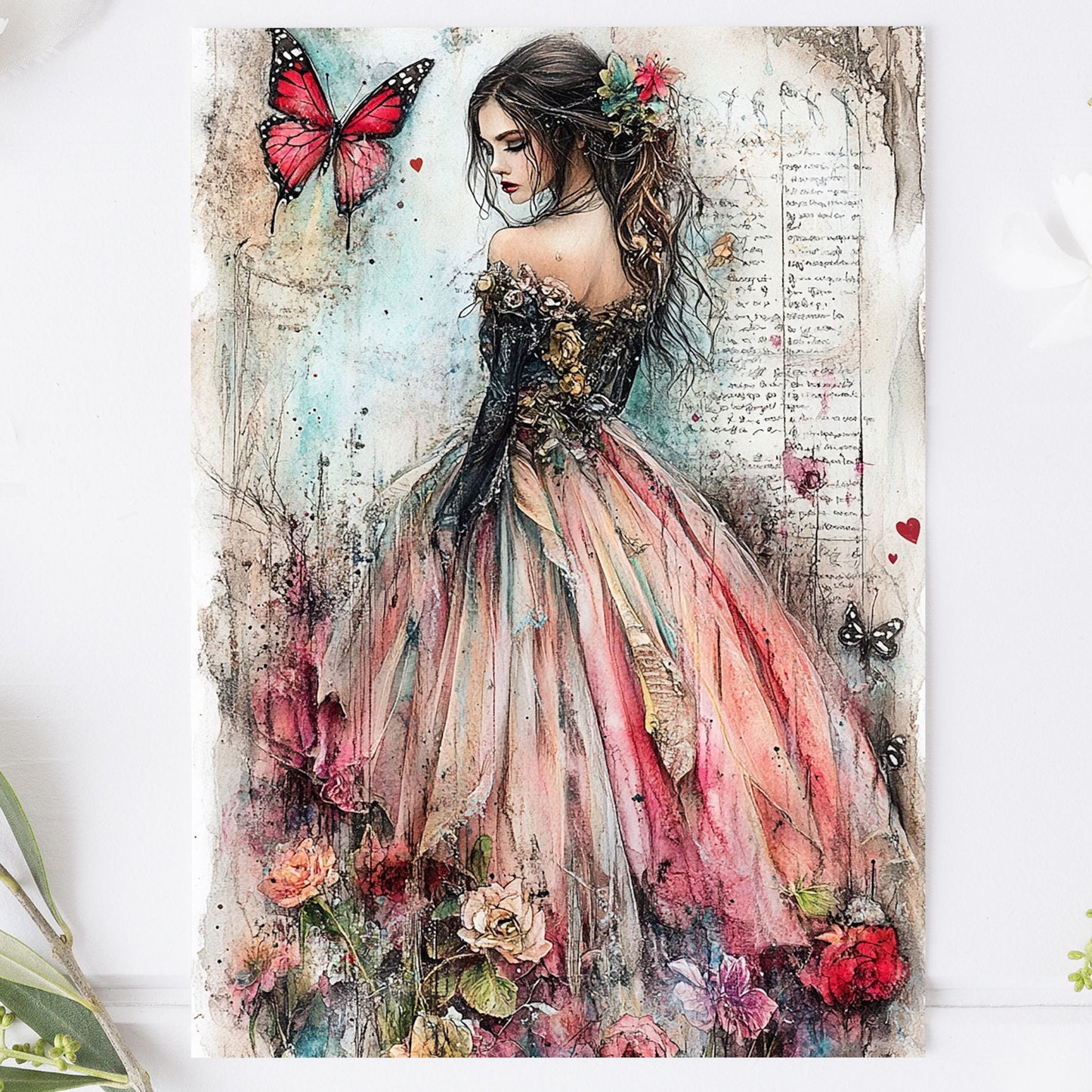 Vykort för postcrossing, scrapbooking & dekoration - PC604