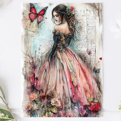 Vykort för postcrossing, scrapbooking & dekoration - PC604