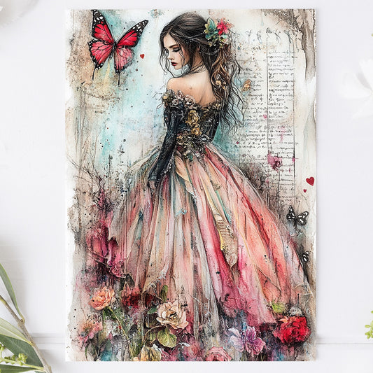 Vykort för postcrossing, scrapbooking & dekoration - PC604