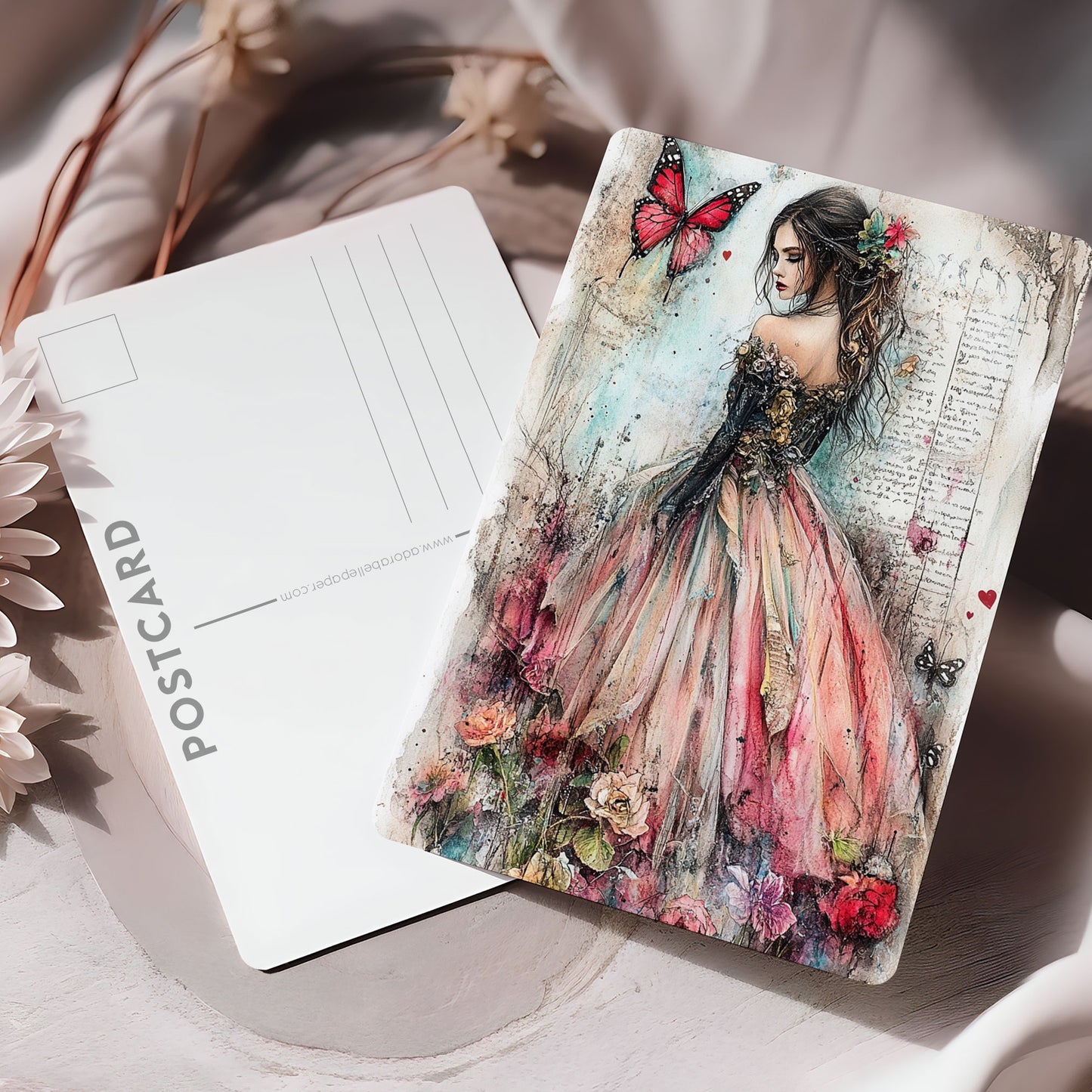 Vykort för postcrossing, scrapbooking & dekoration - PC604