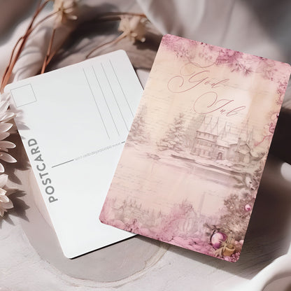 Vykort för postcrossing, scrapbooking & dekoration - God Jul PC611