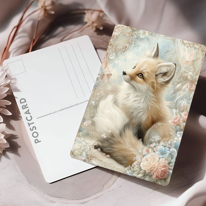 Vykort för postcrossing, scrapbooking & dekoration - Fantasy Räv PC658