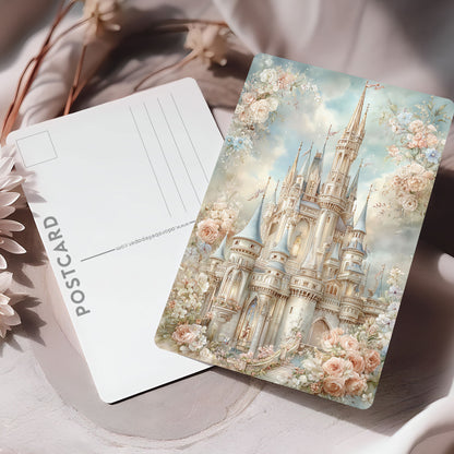 Vykort för postcrossing, scrapbooking & dekoration - Fantasy Slott PC659