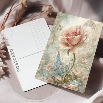 Vykort för postcrossing, scrapbooking & dekoration - Fantasy Ros PC661