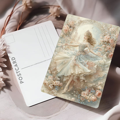 Vykort för postcrossing, scrapbooking & dekoration - Fantasy Prinsessa PC664