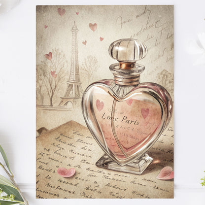 Vykort för postcrossing, scrapbooking & dekoration - Love Paris PC673