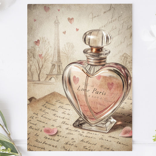Vykort för postcrossing, scrapbooking & dekoration - Love Paris PC673