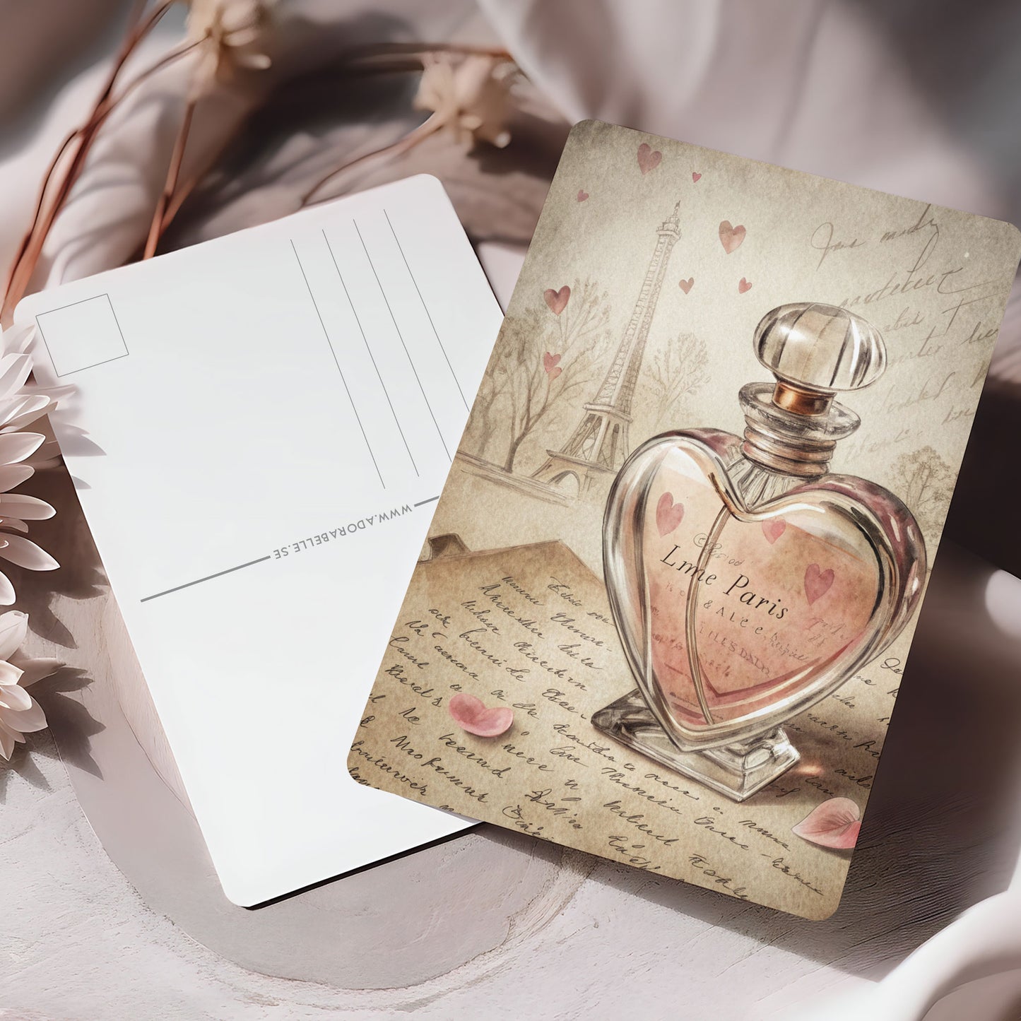 Vykort för postcrossing, scrapbooking & dekoration - Love Paris PC673