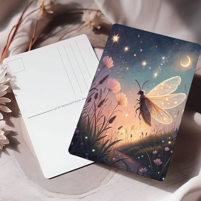 Vykort för postcrossing, scrapbooking & dekoration - Magisk Insekt 2 PC681