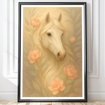 Poster Häst - Bondgårdsdjur Art Print - Tryckt Poster i olika storlekar - PR88-10