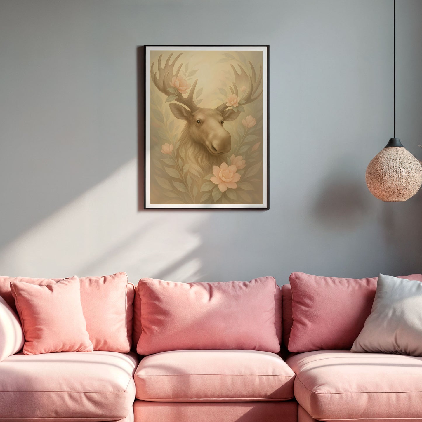 Poster Älg - Skogsdjur Art Print - Tryckt Poster i olika storlekar - PR88-12