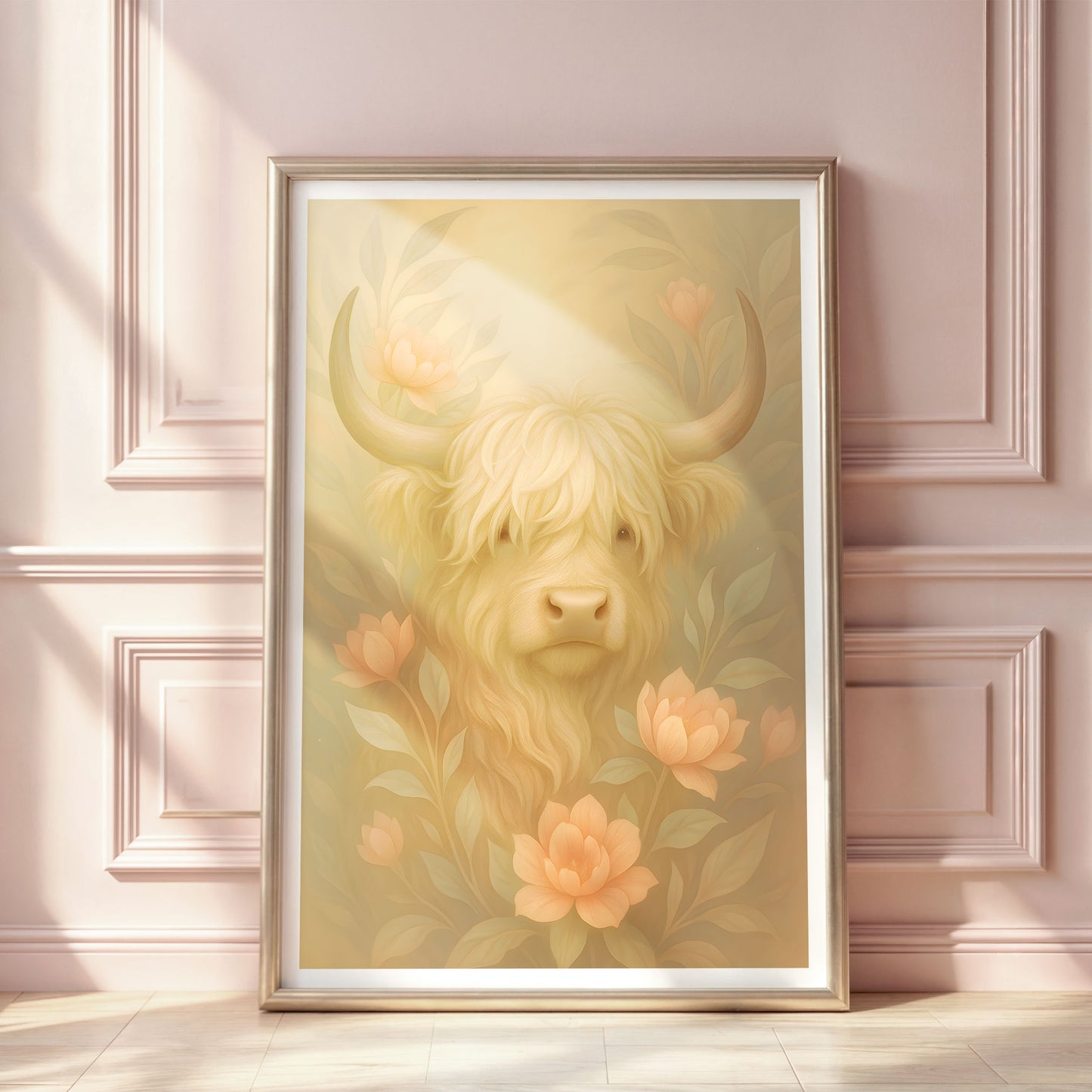 Poster Highland Cow - Bondgårdsdjur Art Print - Tryckt Poster i olika storlekar - PR88-13